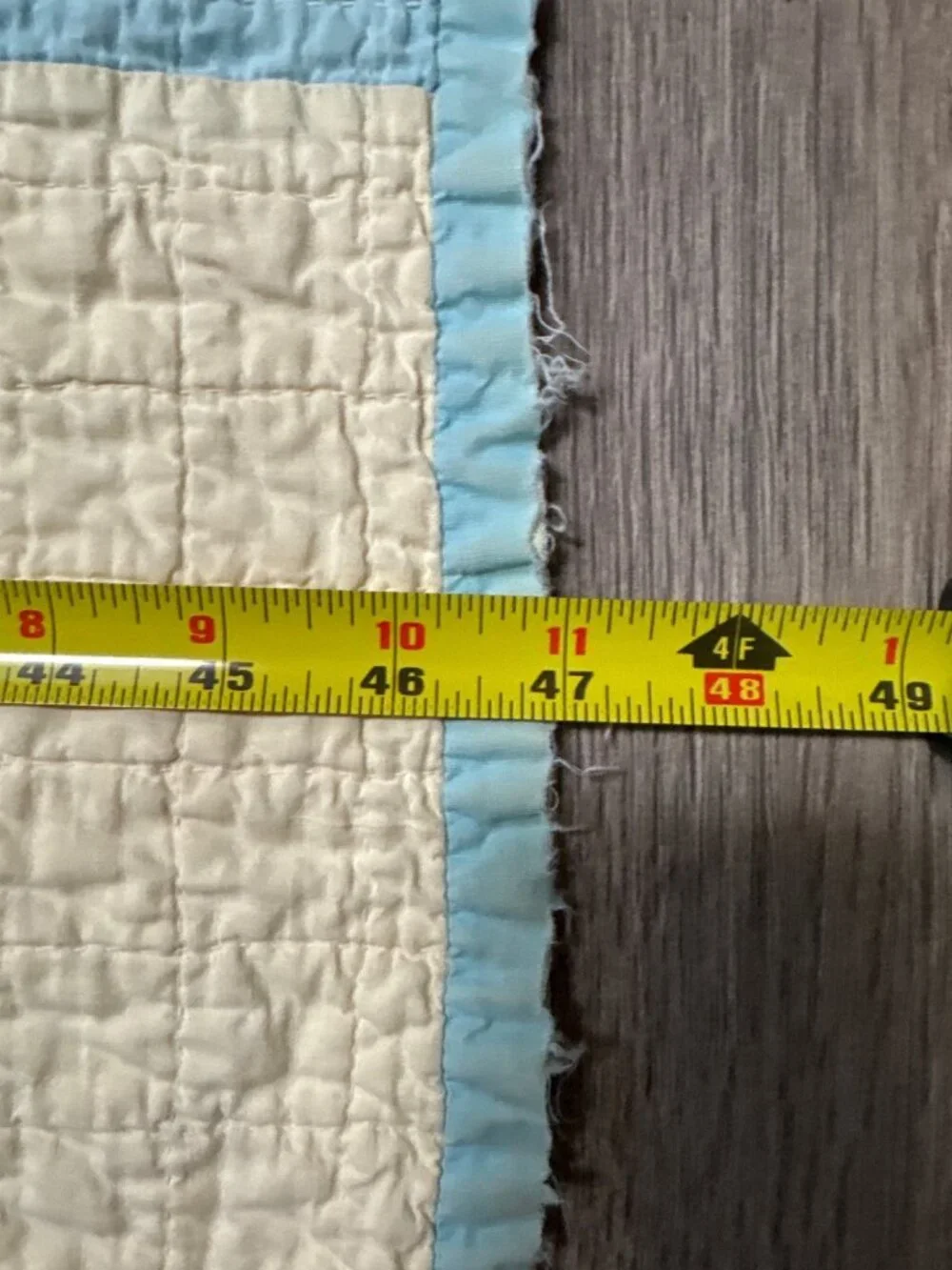 Vintage Quilt Southern Belle Sunbonnet Sue Appliqué Pink Blue Cream Approx. 47